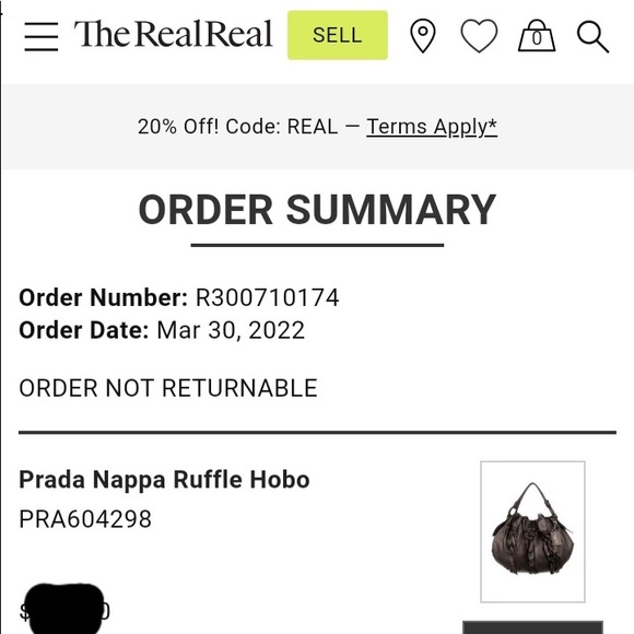 PRADA Napa Ruffle Hobo - Picture 5 of 5